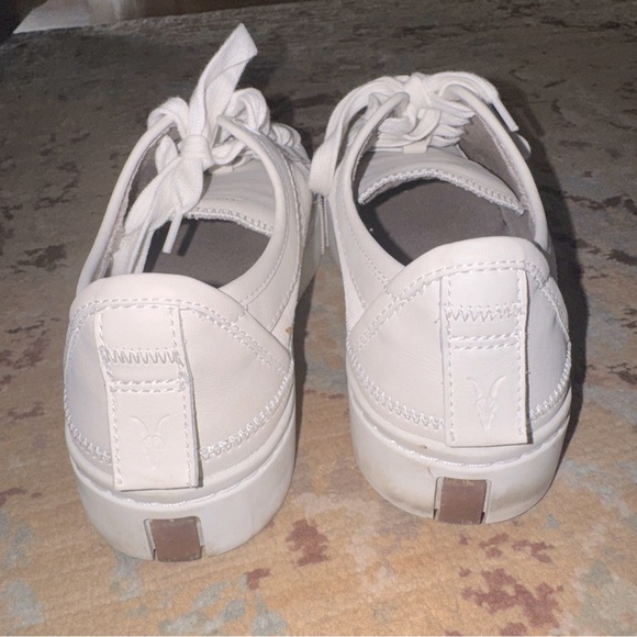 Allsaints Milla Low Top Womens US 11 / EU 41 White Leather Lace up Sneakers - Picture 7 of 12